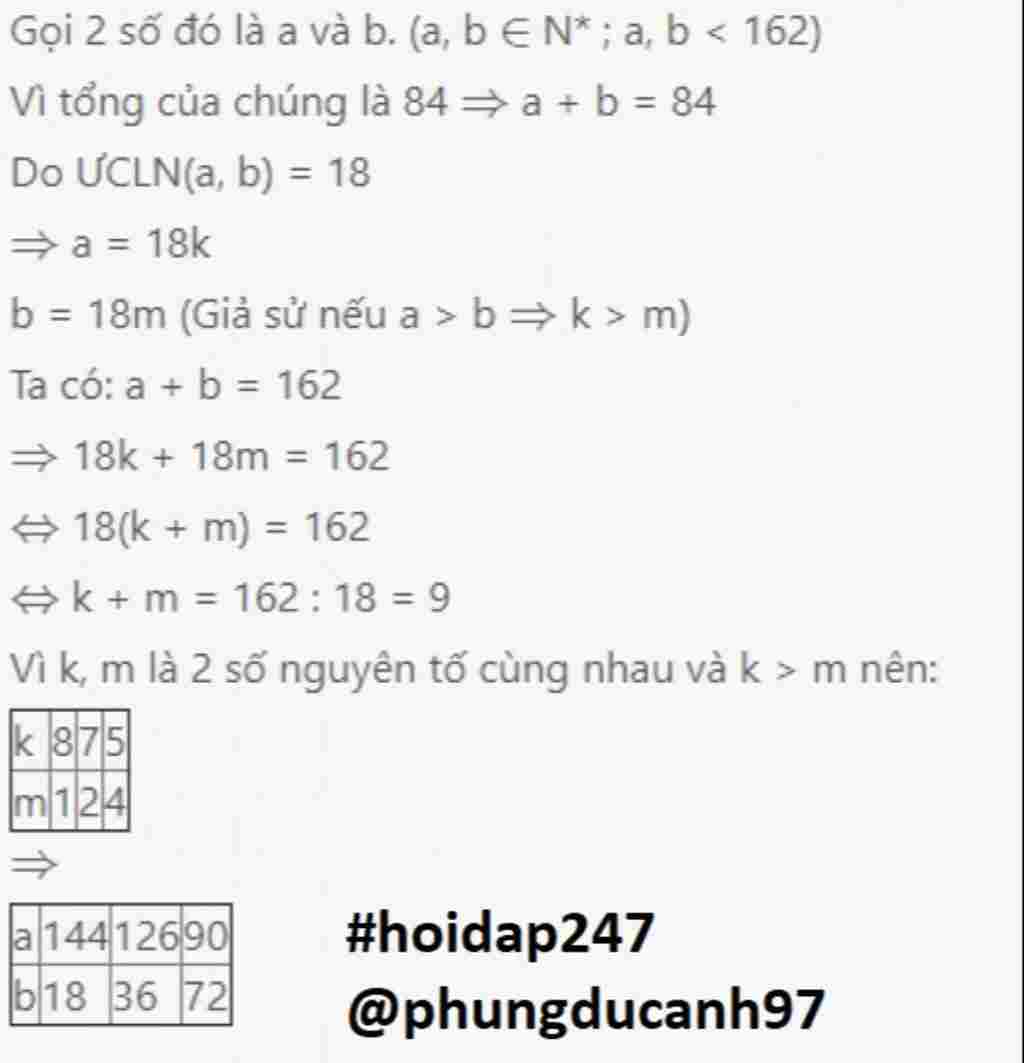 toan-lop-6-tim-2-so-tu-nhinee-biet-tong-cua-chung-bang-162-va-ucln-cua-chung-bang-18