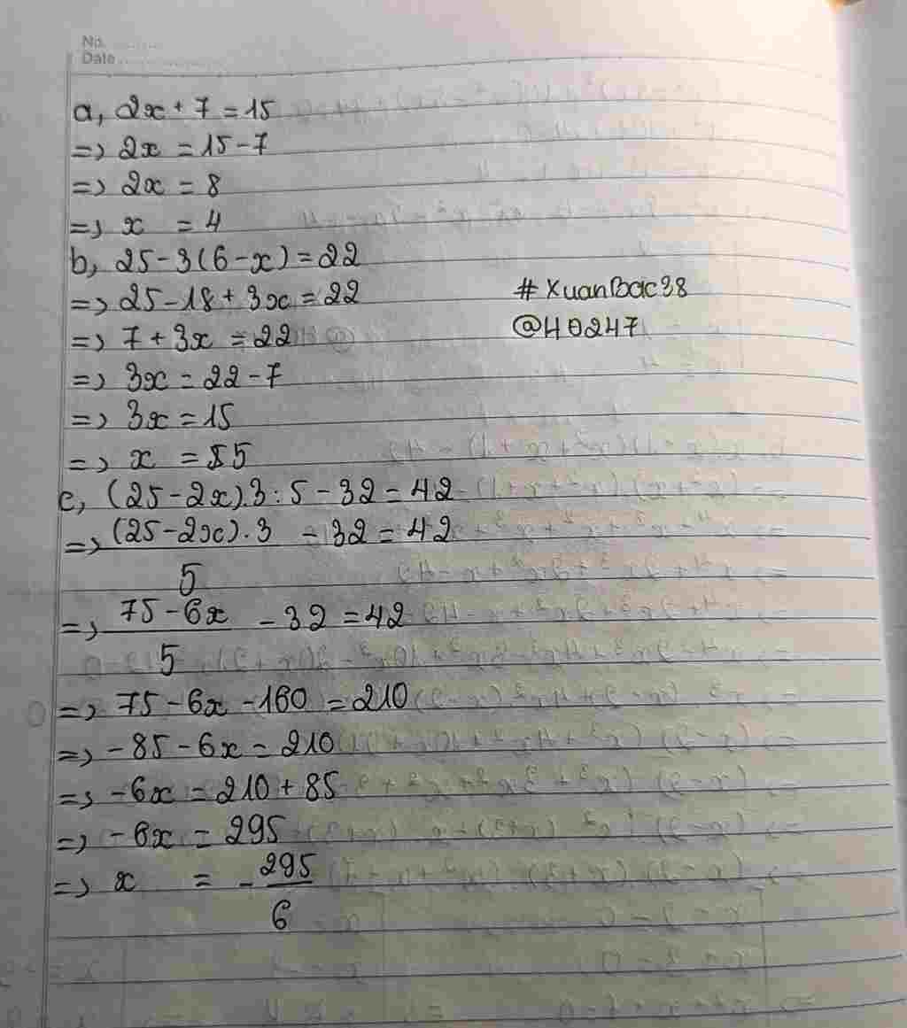 tìm x biết 25 3 6 x )= 22