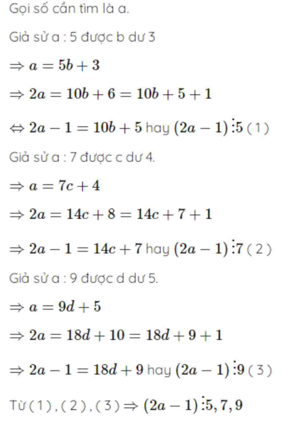 cho 6 chữ số 1 2 3 5 7 9