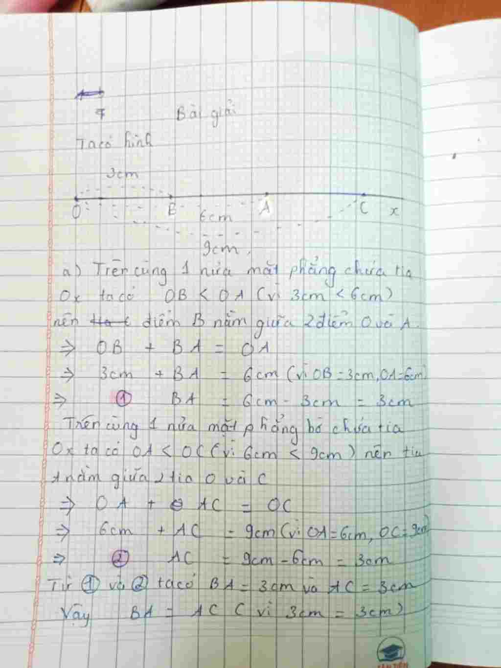 toan-lop-6-tren-tia-o-lay-cac-diem-a-b-c-a-6-cm-ob-3-cm-oc-9-cm-a-so-sanh-ab-va-ac-b-chung-to-b