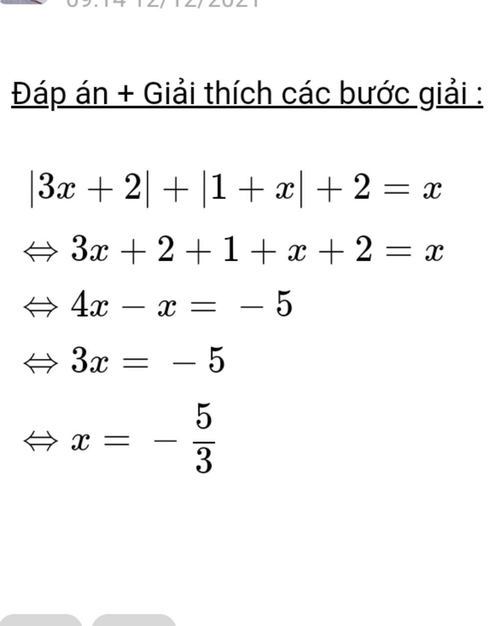 Toán Lớp 7: |3x+2|+|1+x|+2=x Giúp mình với ạ !!! Mình cần gấp toan-lop-7-3-2-1-2-giup-minh-voi-a-minh-can-gap