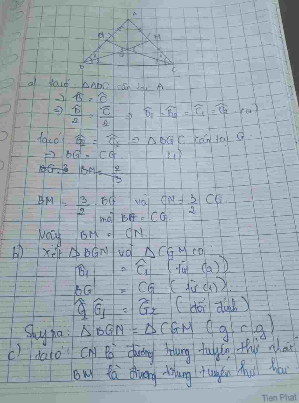toan lop 7 abc can tai a trung tuyen bm cn cat nhau tai g m ac n ab chung minh a bm cn b bgn cgm toan-lop-7-abc-can-tai-a-trung-tuyen-bm-cn-cat-nhau-tai-g-m-ac-n-ab-chung-minh-a-bm-cn-b-bgn-cgm
