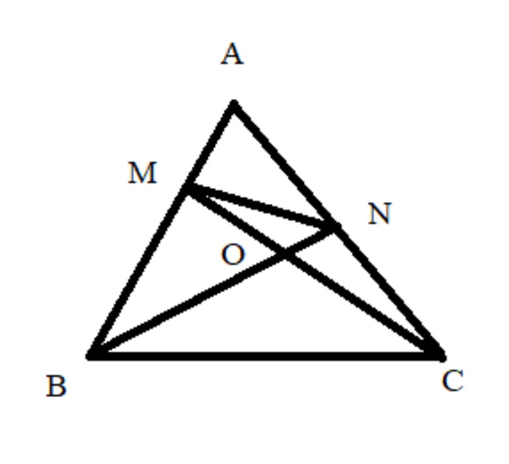 toan-lop-7-b1-ve-tam-giac-abc-tren-canh-ab-lay-diem-m-tren-canh-ac-lay-diem-n-bm-cat-cm-tai-o-a