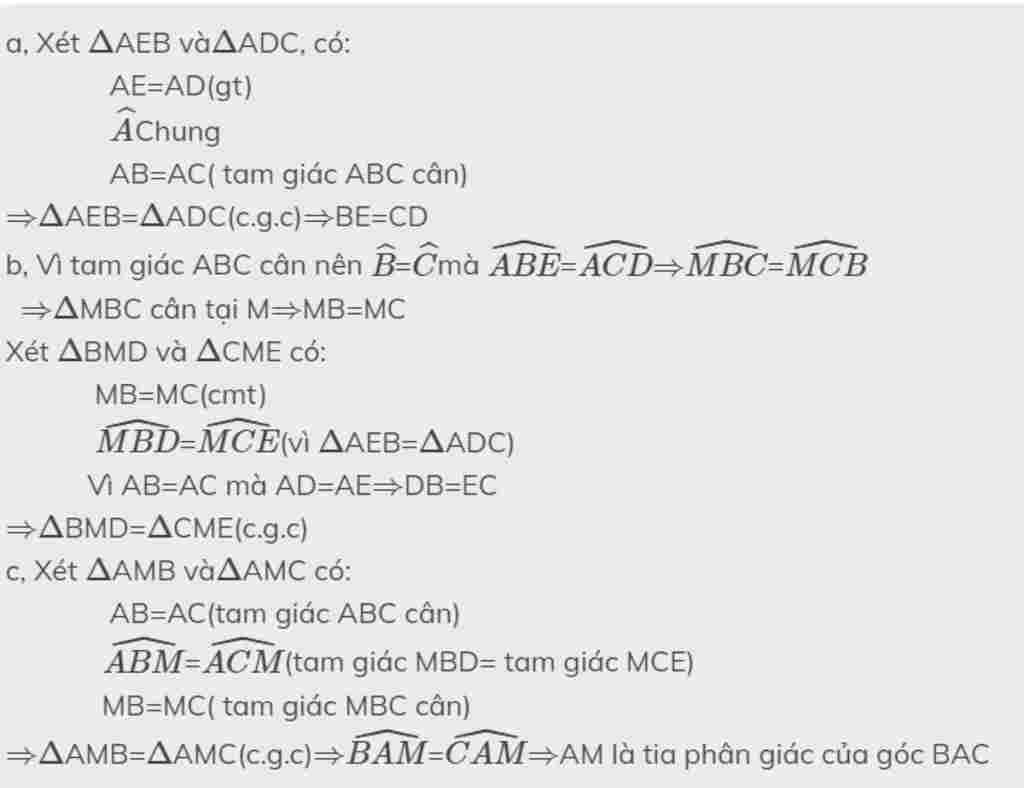 toan-lop-7-bai-3-cho-tam-giac-abc-can-tai-a-tren-canh-ab-lay-diem-d-tren-canh-ac-lay-diem-e-sao