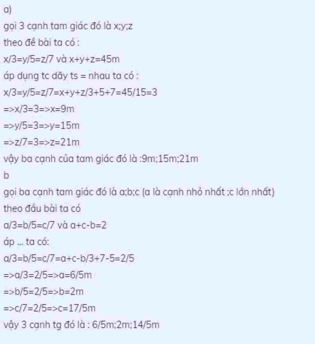 toan-lop-7-biet-do-dai-ba-canh-cua-mot-tam-giac-ti-le-voi-3-5-7-tinh-do-dai-cac-canh-cua-mot-tam