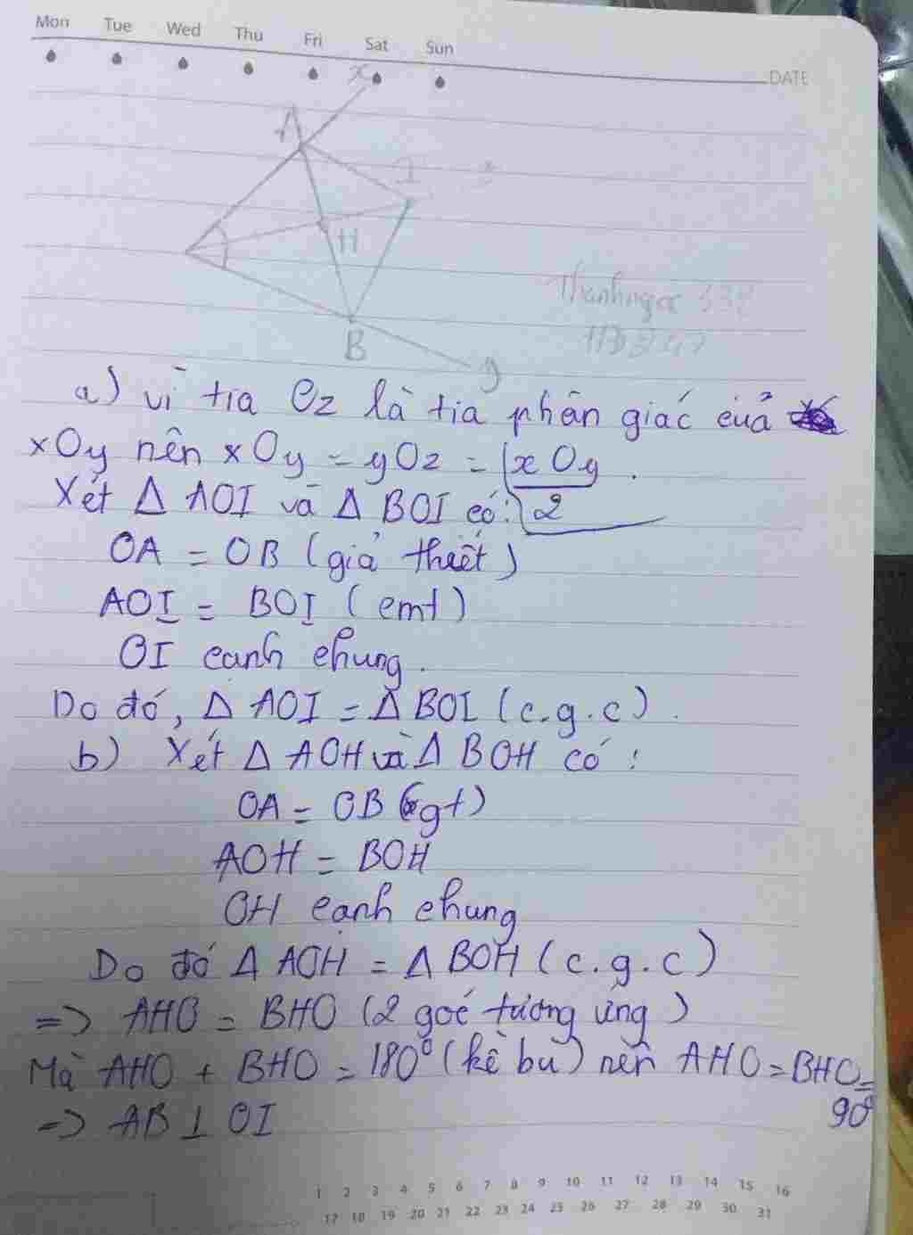 toan-lop-7-cho-goc-nhon-0y-va-tia-phan-giac-0z-cua-goc-do-tren-0-lay-diem-a-tren-0y-lay-diem-b-s