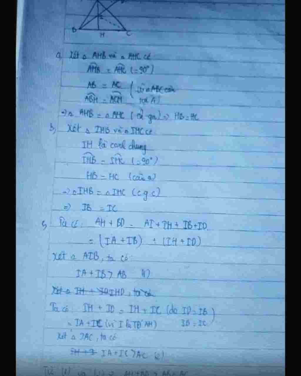 toan-lop-7-cho-tam-giac-abc-can-tai-a-ah-vuong-goc-bc-a-cm-tam-giac-ahb-tam-giac-ahc-b-goi-i-la