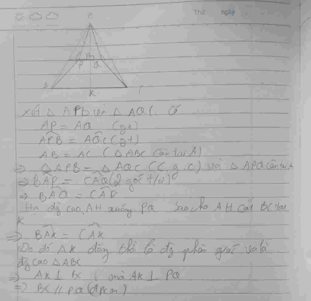 toan lop 7 cho tam giac abc can tai a cac diem p q nam trong tam giac sao cho hai goc apb goc aq toan-lop-7-cho-tam-giac-abc-can-tai-a-cac-diem-p-q-nam-trong-tam-giac-sao-cho-hai-goc-apb-goc-aq