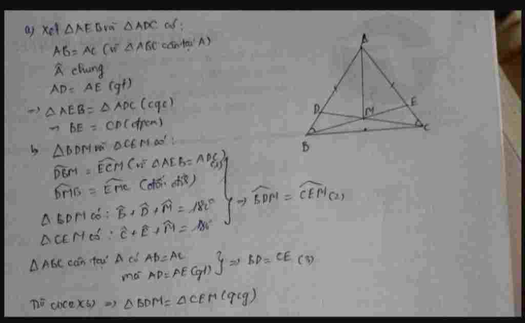 toan-lop-7-cho-tam-giac-abc-can-tai-a-tren-canh-ab-ac-lan-luot-lay-d-e-sao-cho-ad-ae-cm-a-be-cd
