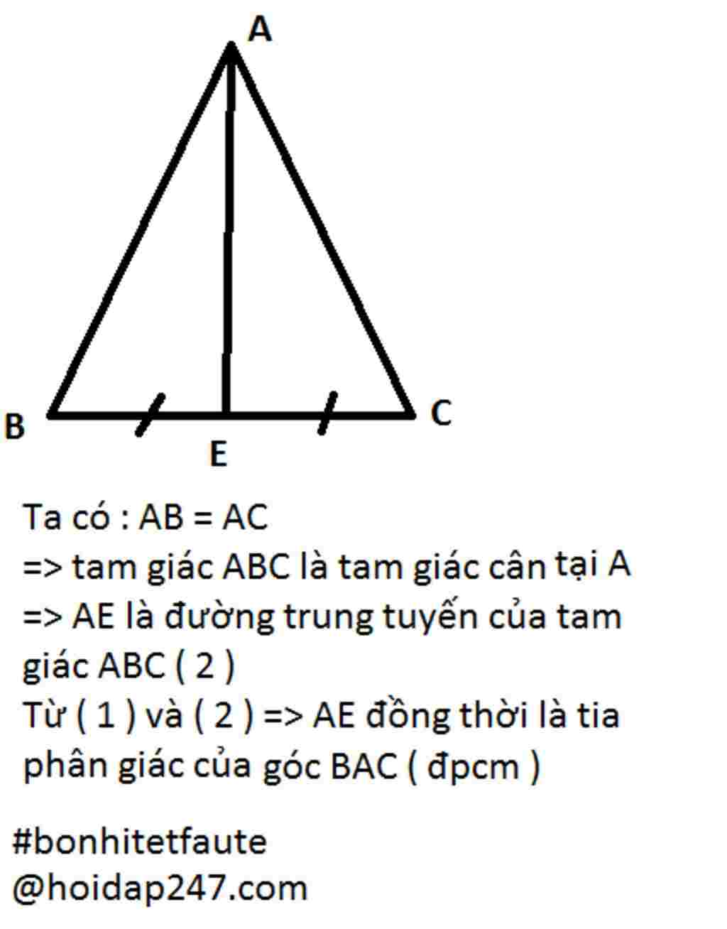 toan-lop-7-cho-tam-giac-abc-co-ab-ac-goi-e-la-trung-diem-cua-bc-chung-minh-rang-ae-la-tia-phan-g