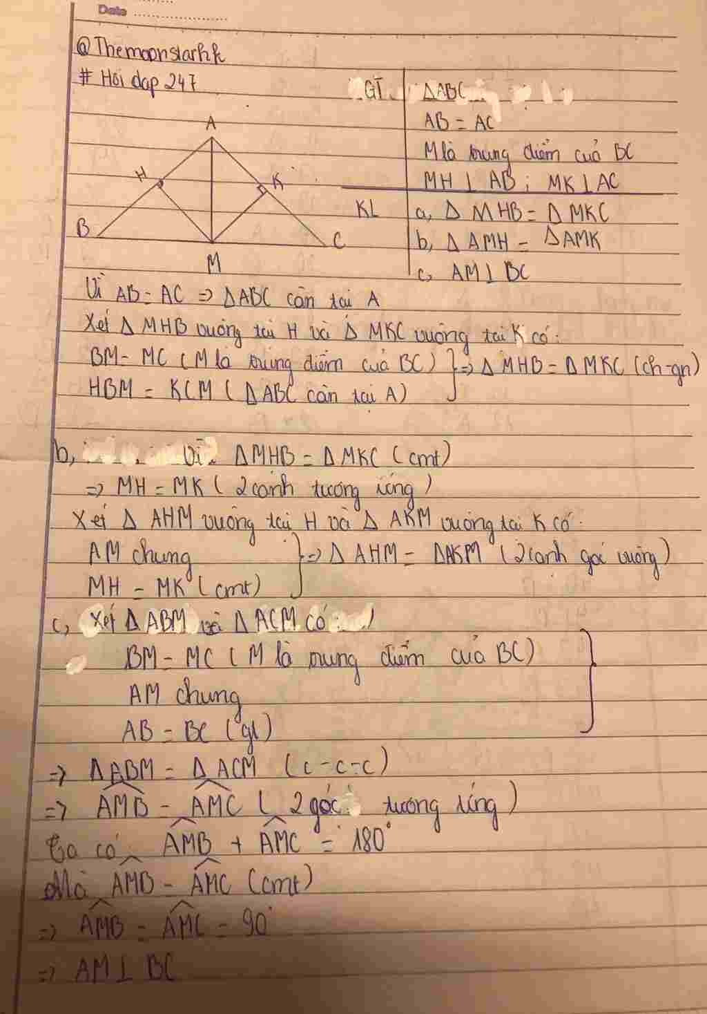 toan-lop-7-cho-tam-giac-abc-co-ab-ac-goi-m-la-trung-diem-cua-bc-ke-mh-vuong-goc-voi-ab-tai-h-mk