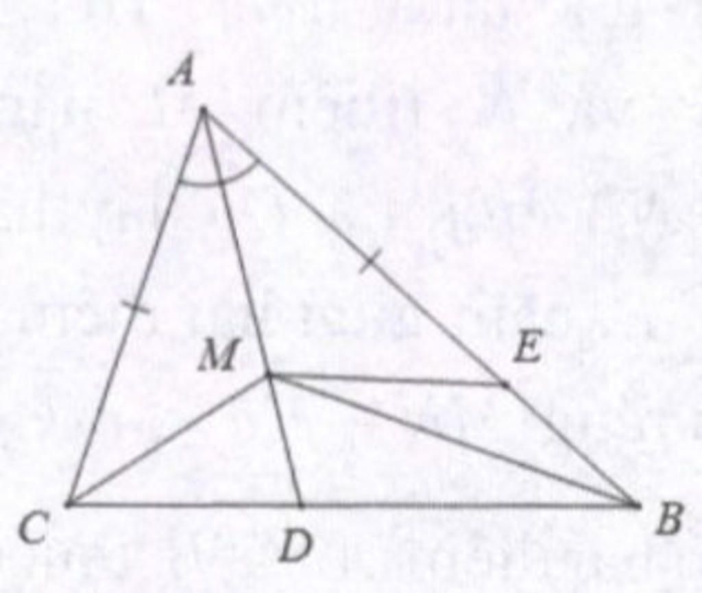 toan-lop-7-cho-tam-giac-abc-co-ab-ac-tia-phan-giac-cua-goc-a-cat-bc-o-d-goi-m-la-mot-diem-nam-gi