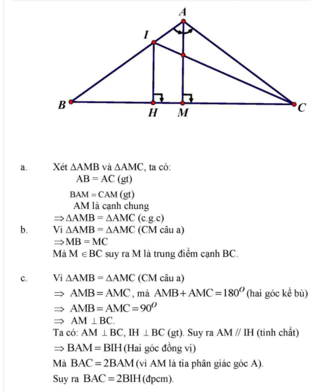 toan-lop-7-cho-tam-giac-abc-co-ab-ac-tia-phan-giac-cua-goc-a-cat-bc-tai-m-a-chung-minh-amb-amc-b