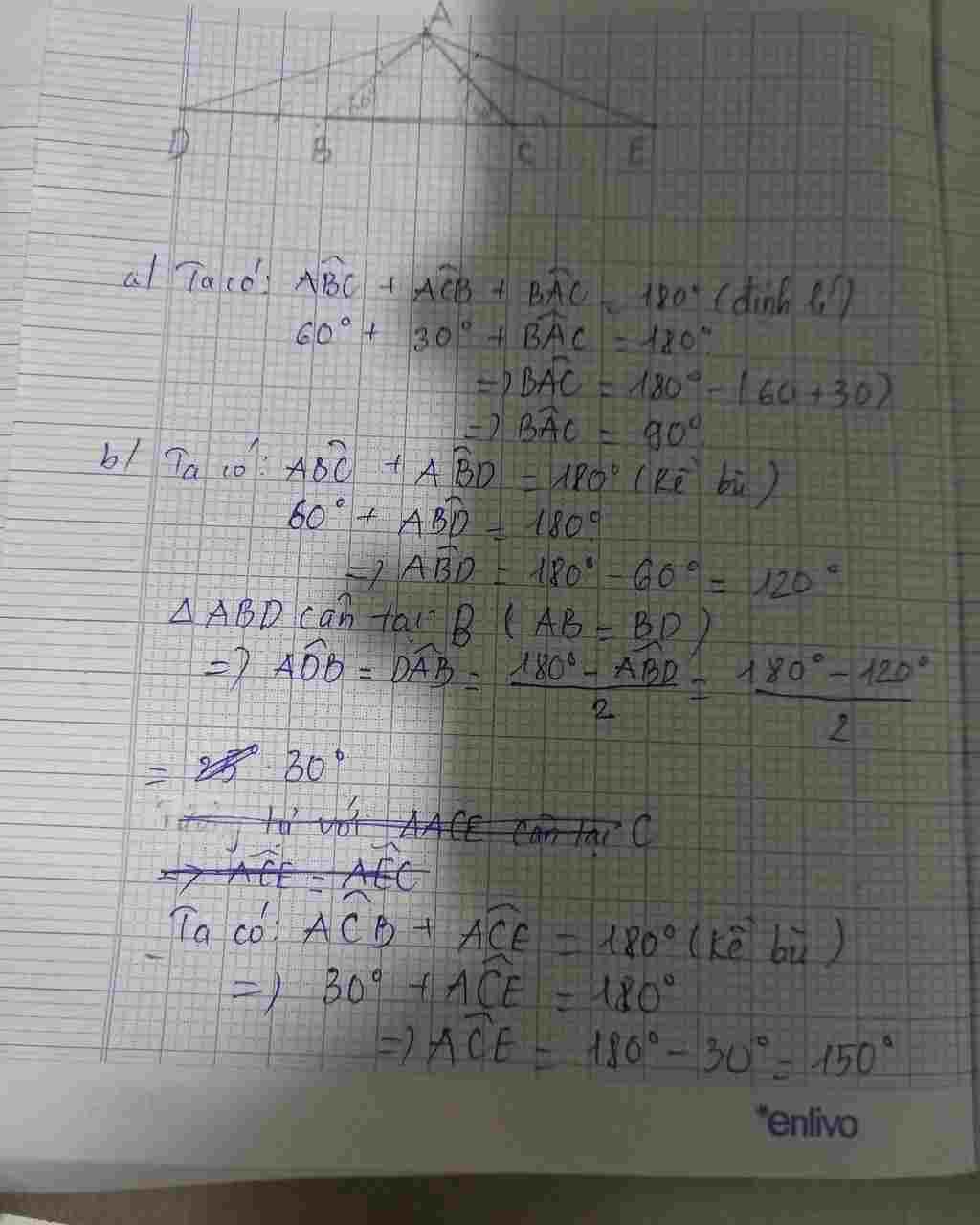 toan-lop-7-cho-tam-giac-abc-co-abc-60-do-acb-30-do-tren-tia-doi-cua-tia-bc-lay-diem-d-sao-cho-bd
