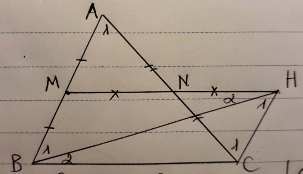 toan-lop-7-cho-tam-giac-abc-goi-m-n-la-trung-diem-cua-ab-ac-chung-minh-mn-song-song-bc-va-bc-2mn