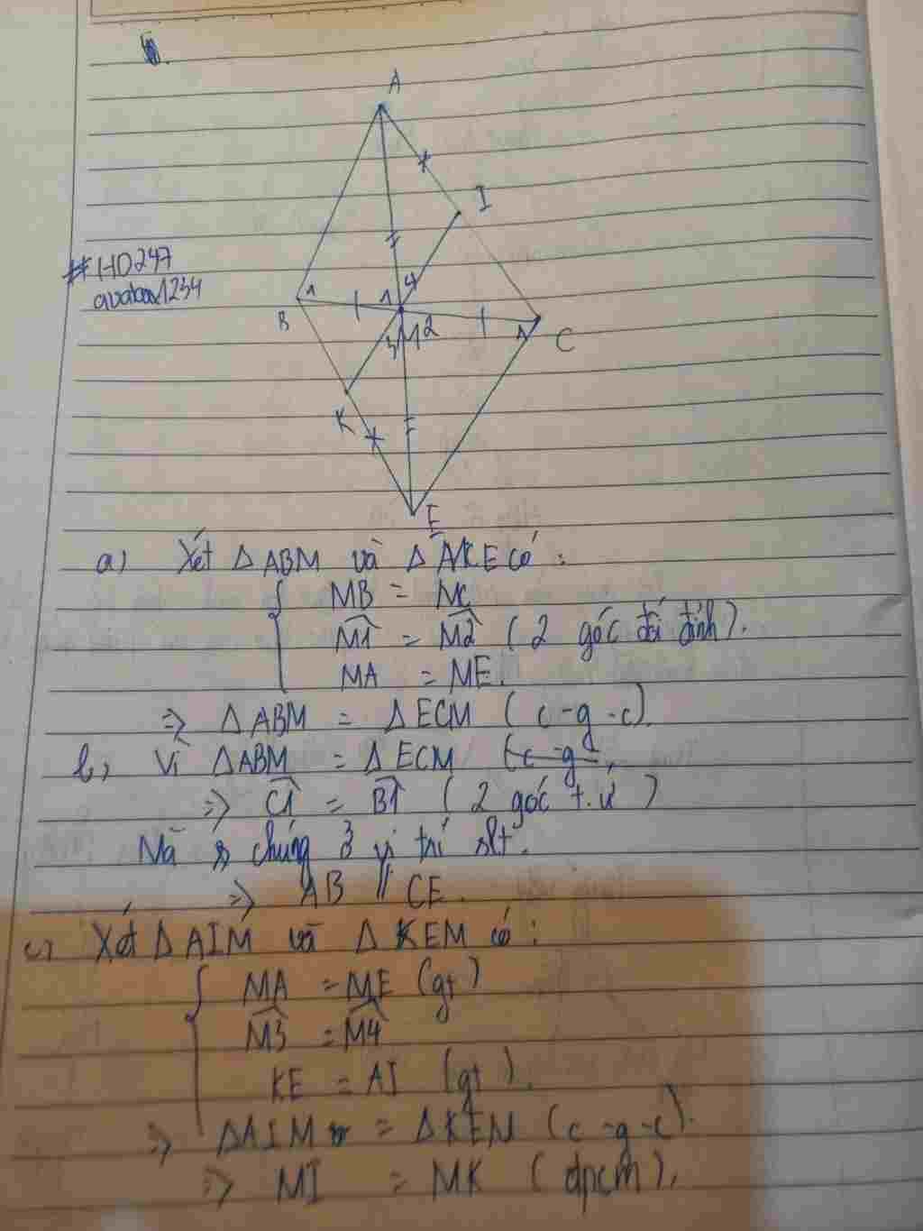 toan-lop-7-cho-tam-giac-abc-m-la-trung-diem-cua-bc-tren-tia-doi-cua-tia-ma-lay-e-sao-cho-me-ma-a