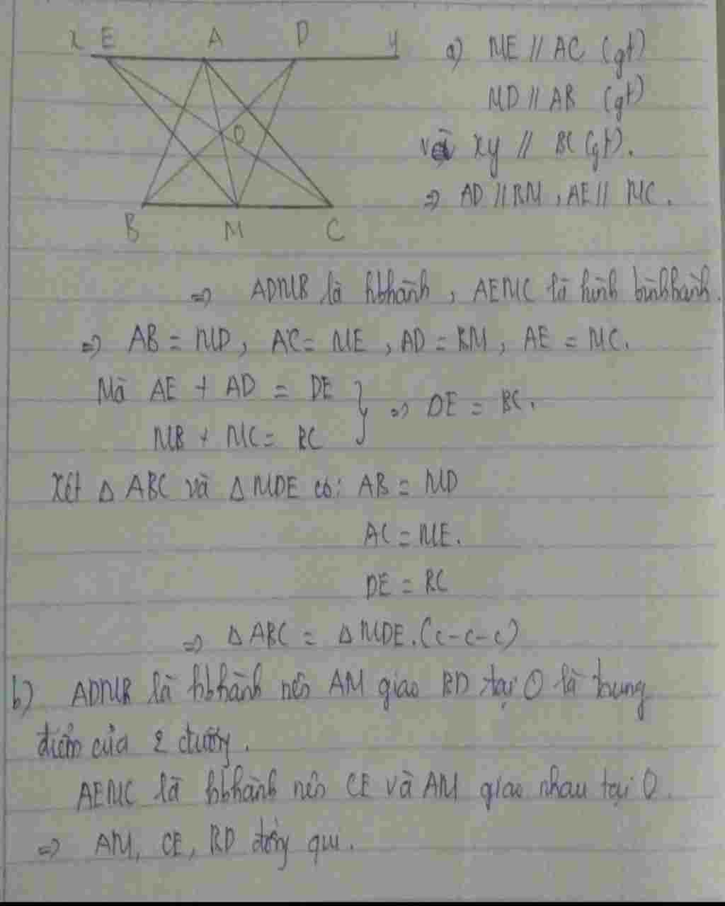 toan-lop-7-cho-tam-giac-abc-va-m-la-mot-diem-nam-tren-canh-bc-qua-a-ke-duong-thang-y-song-song-v