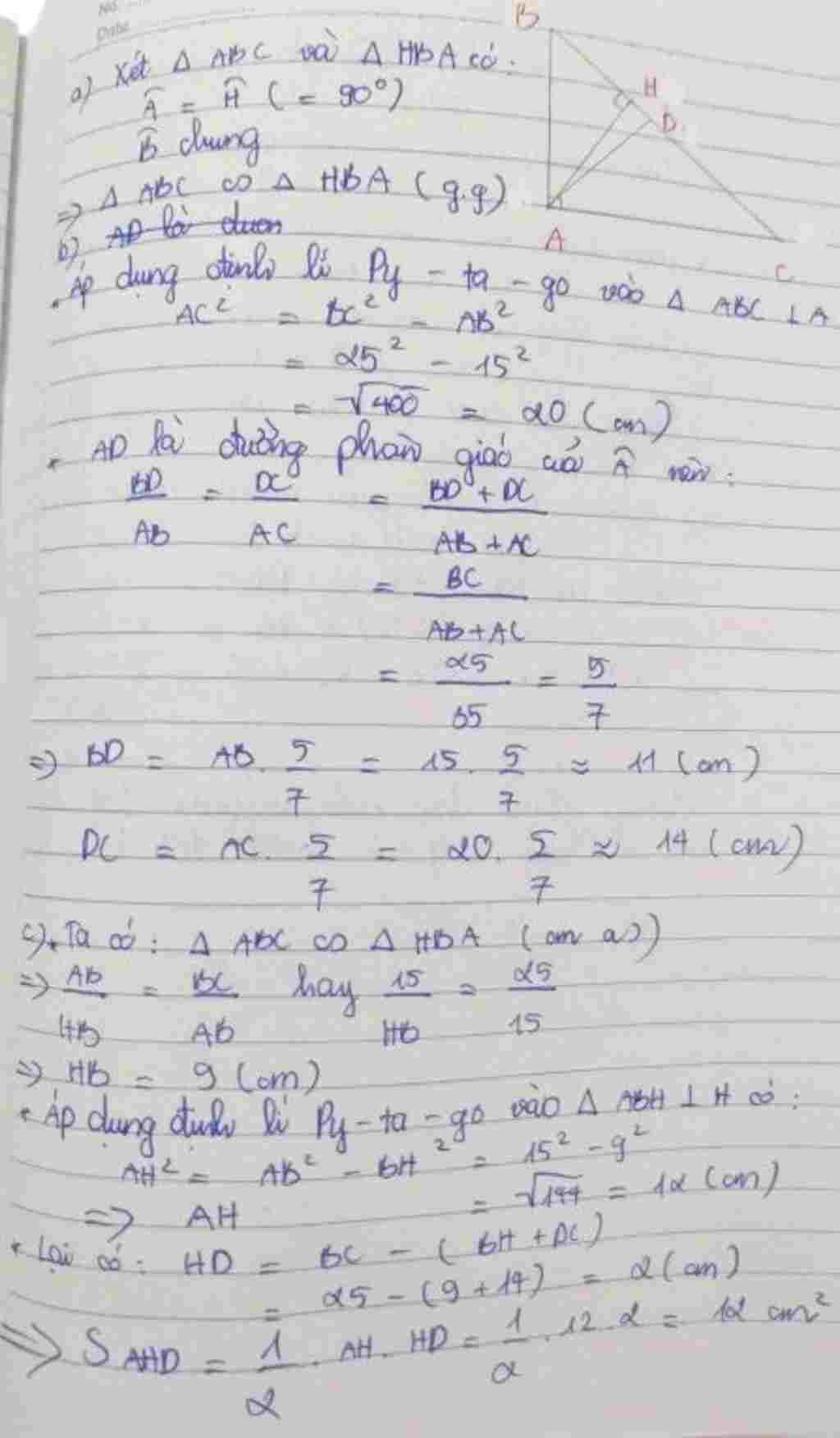toan-lop-7-cho-tam-giac-abc-vuong-tai-a-duong-cao-ah-h-thuoc-bc-a-chung-minh-tam-giac-hba-dong-d