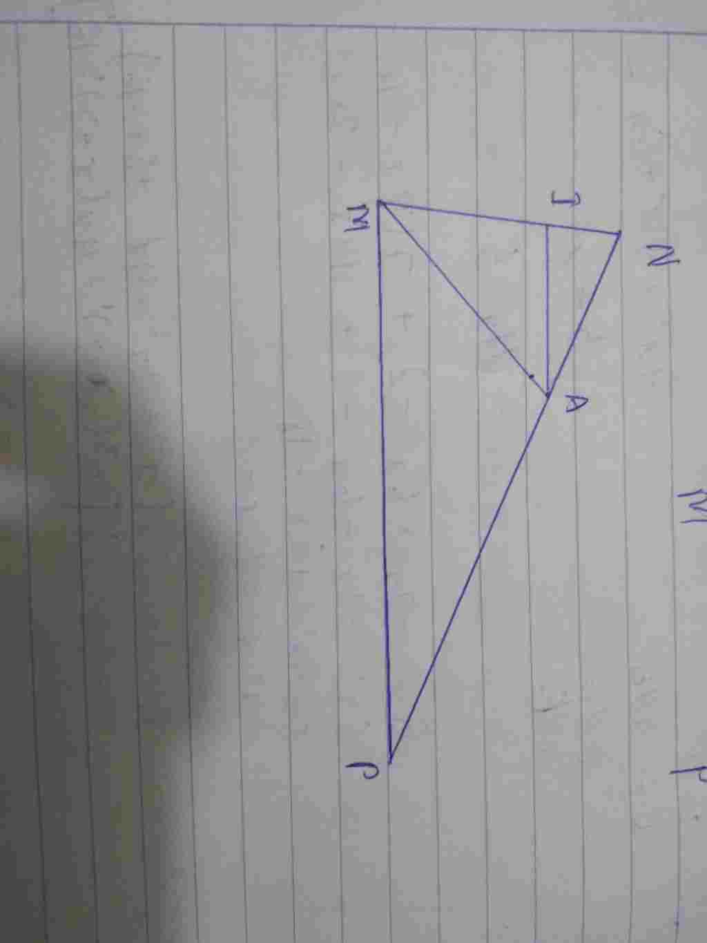 toan-lop-7-cho-tam-giac-mnp-tia-phan-giac-cua-goc-nmp-cat-np-o-a-duong-thang-di-qua-a-song-song