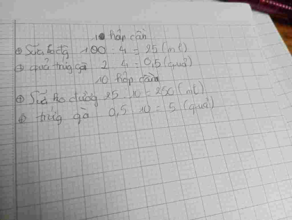 toan-lop-7-de-lam-4-hop-caramem-thi-can-2-qua-trung-ga-100ml-sua-khong-duong-hoi-muon-lam-10-hop