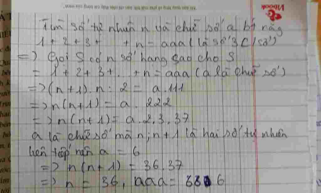 toan lop 7 tim so tu nhien n va chu so a biet rang 1 2 3 n aaa la so co 3 c so toan-lop-7-tim-so-tu-nhien-n-va-chu-so-a-biet-rang-1-2-3-n-aaa-la-so-co-3-c-so