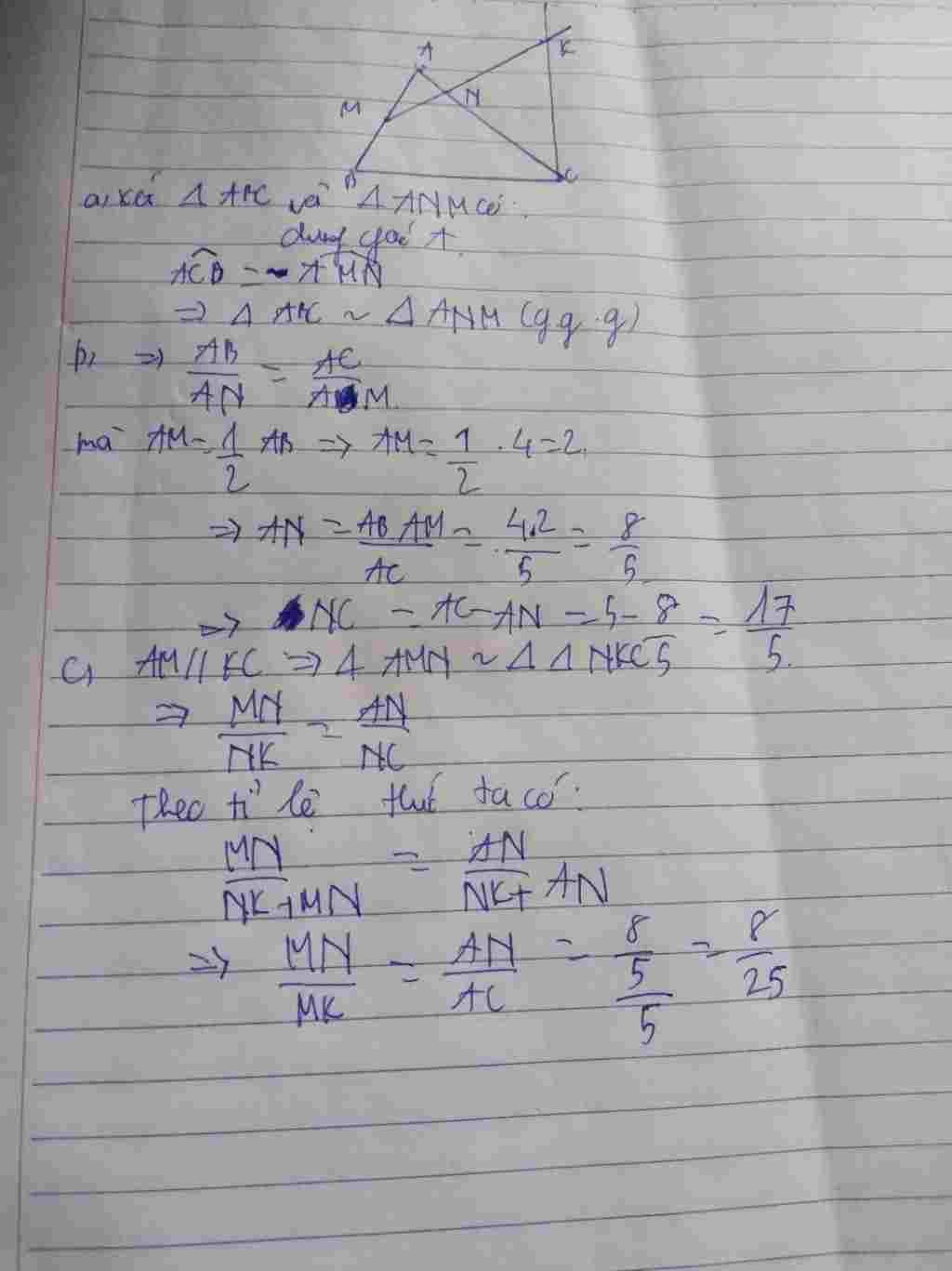 toan-lop-8-1-cho-tam-giac-abc-ab-4cm-ac-5cm-tu-trung-diem-m-cua-ab-ve-mot-tia-m-cat-ac-tai-n-sao