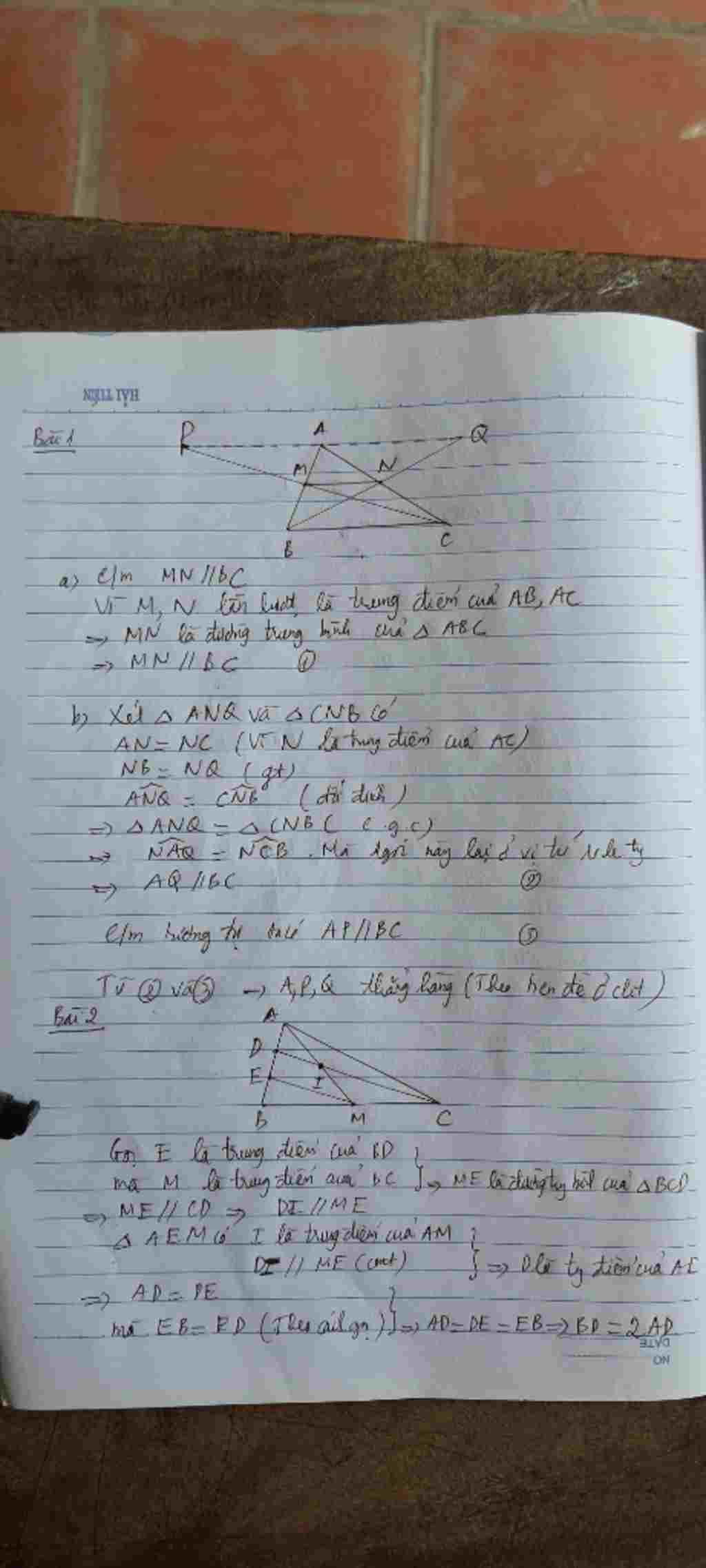 toan-lop-8-bai-1-cho-tam-giac-abc-co-m-n-lan-luot-la-trung-diem-cua-ab-ac-tren-tia-doi-cua-tia-n