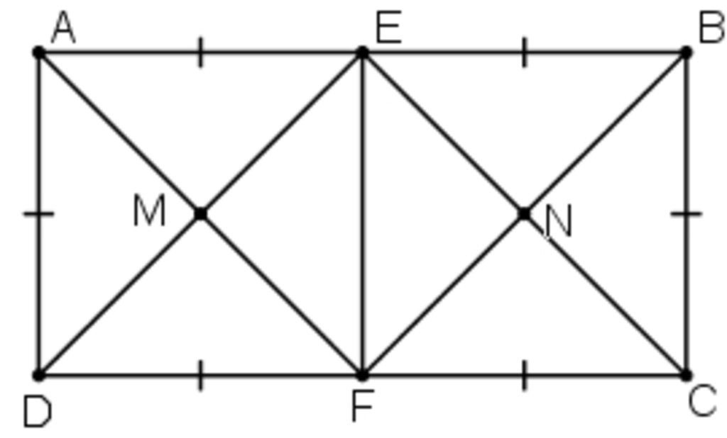 toan-lop-8-cho-hinh-chu-nhat-abcd-co-ab-2ad-goi-e-f-theo-thu-tu-la-trung-diem-cua-ab-cd-goi-m-la