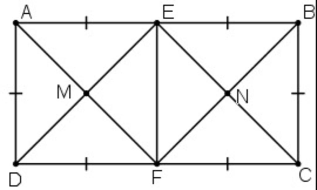 Toán Lớp 8: Cho Hình Chữ Nhật ABCD Có AB = 2AD. Gọi E, F Theo Thứ Tự Là ...