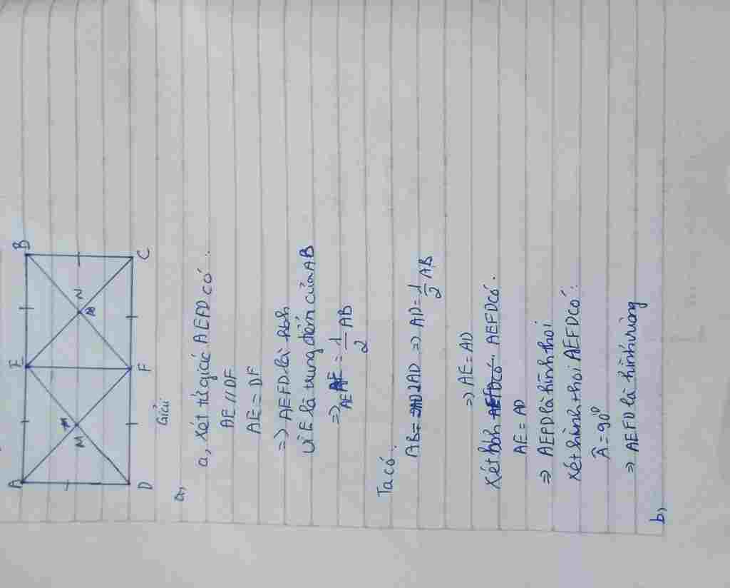 toan-lop-8-cho-hinh-chu-nhat-abcd-co-ab-2ad-goi-e-f-theo-thu-tu-la-trung-diem-cua-ab-cd-goi-m-la