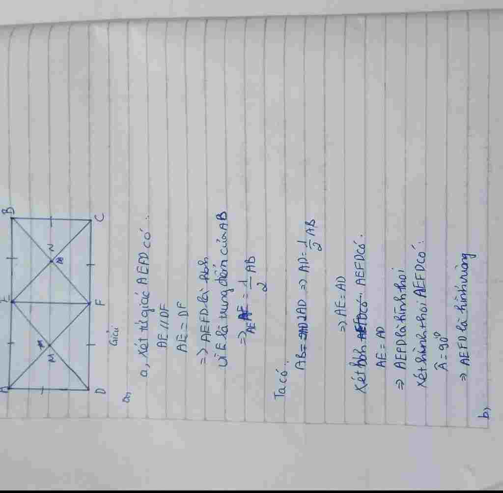 toan-lop-8-cho-hinh-chu-nhat-abcd-co-ab-2ad-goi-e-f-theo-thu-tu-la-trung-diem-cua-ab-cd-goi-m-la
