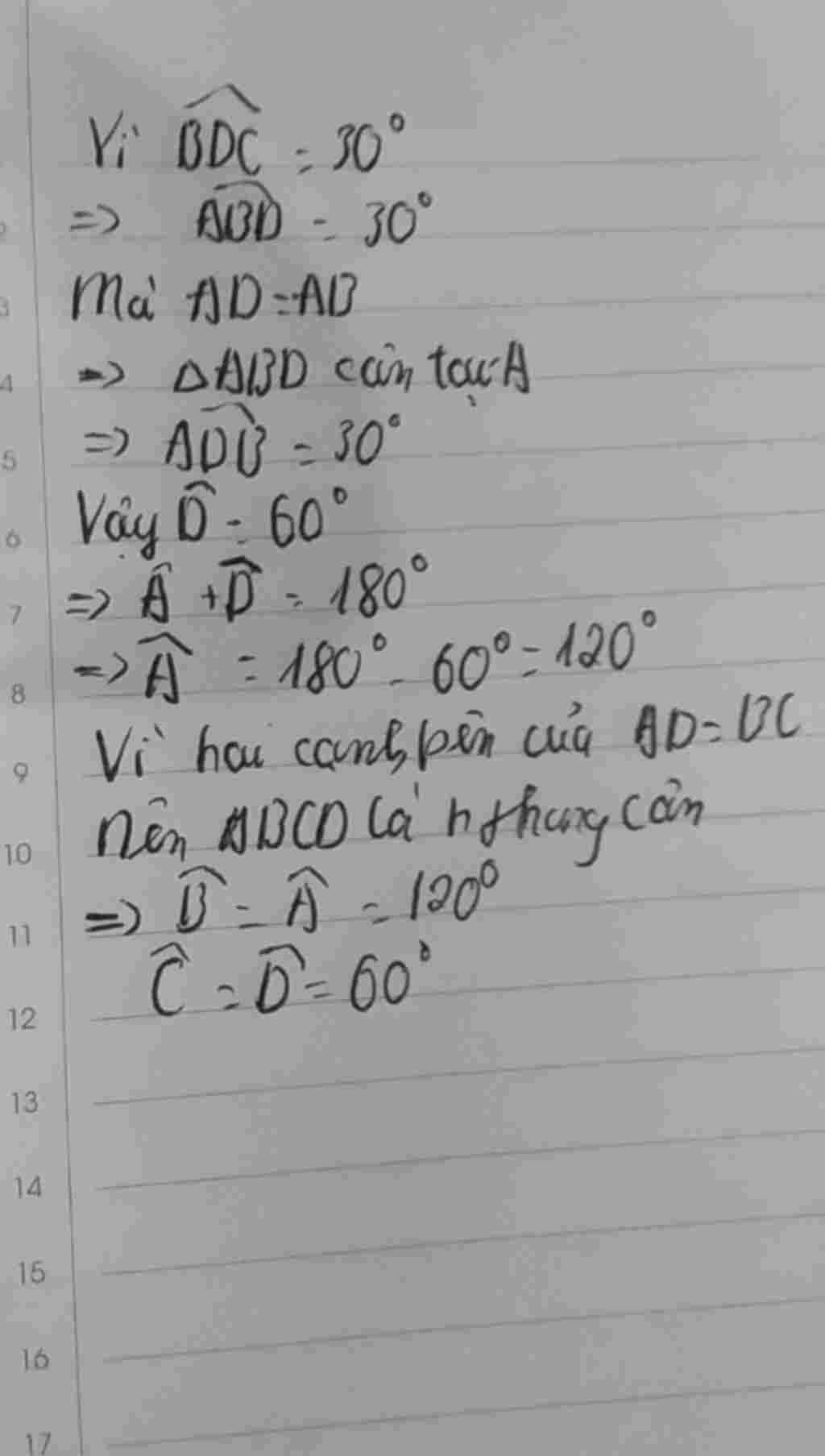toan-lop-8-cho-hinh-thang-abcd-ab-cd-co-ab-cd-ad-bc-ab-goc-bdc-30-tinh-cac-goc-cua-hinh-thang-he