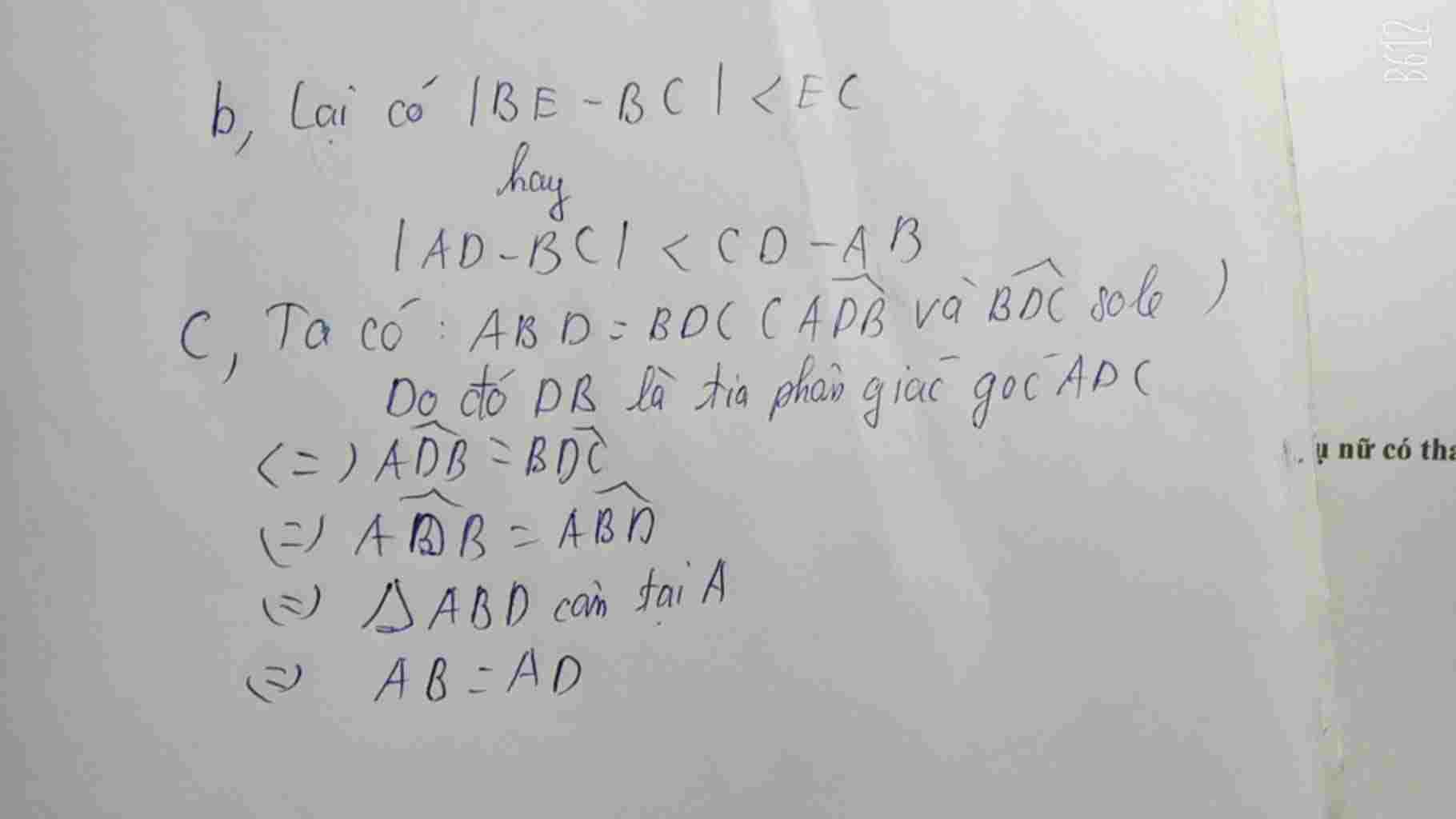 toan-lop-8-cho-hinh-thang-abcd-ab-cd-co-ab-dc-a-chung-minh-rang-ad-bc-cd-ab-b-chung-minh-rang-dc