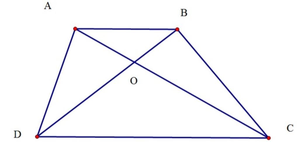 toan-lop-8-cho-hinh-thang-abcd-ab-cd-co-ac-cat-bd-tai-o-chung-minh-a-oa-od-ob-oc-b-qua-o-ke-duon