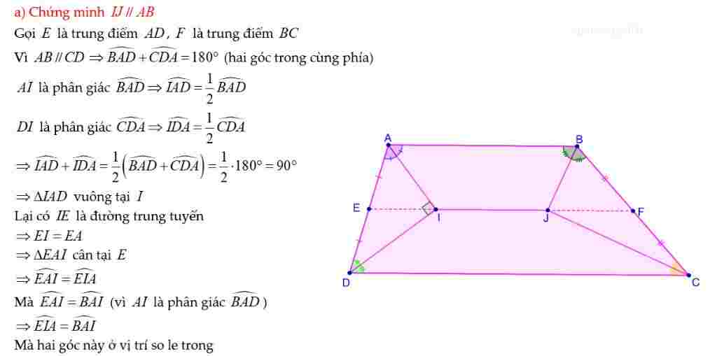 toan-lop-8-cho-hinh-thang-abcd-ab-cd-goi-giao-diem-cua-phan-giac-goc-a-va-d-la-i-giao-diem-cua-p