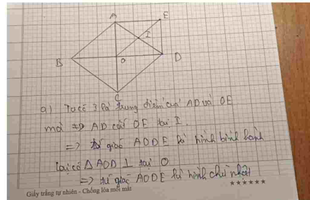 toan-lop-8-cho-hinh-thoi-abcd-ac-bd-ca-cat-bd-tai-o-goi-i-la-trung-diem-cua-ad-lay-diem-e-sao-ch