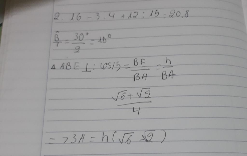 toan lop 8 cho hinh thoi abcd co 1 goc nhon bang 30 do khoang cach tu giao diem cua 2 duong cheo toan-lop-8-cho-hinh-thoi-abcd-co-1-goc-nhon-bang-30-do-khoang-cach-tu-giao-diem-cua-2-duong-cheo