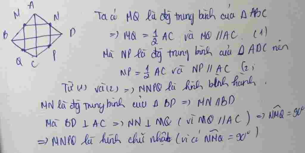 toan-lop-8-cho-hinh-thoi-abcd-co-m-n-p-q-lan-luot-la-trung-diem-cua-ab-bc-cd-da-cm-mnpq-la-hinh