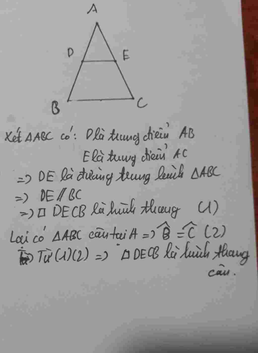 toan-lop-8-cho-tam-giac-abc-can-tai-a-goi-d-e-h-lan-luot-la-trung-diem-cua-ab-ac-bc-a-chung-minh