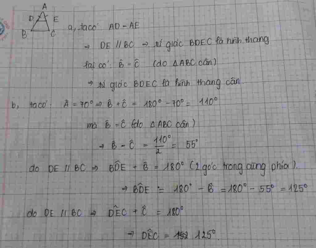toan lop 8 cho tam giac abc can tai a goi de theo thu tu thuoc cac canh ben ab ac sao cho ad ae toan-lop-8-cho-tam-giac-abc-can-tai-a-goi-de-theo-thu-tu-thuoc-cac-canh-ben-ab-ac-sao-cho-ad-ae