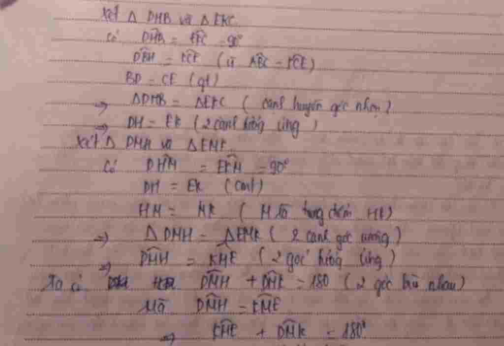 Toán Lớp 8: cho tam giác ABC cân tại A, lấy điểm D thuộc cạnh AB, kẻ DE song song với BC ( E thuộc AC ). Gọi M là trung điểm BC. Chứng minh AM, BE, toan-lop-8-cho-tam-giac-abc-can-tai-a-lay-diem-d-thuoc-canh-ab-ke-de-song-song-voi-bc-e-thuoc-ac