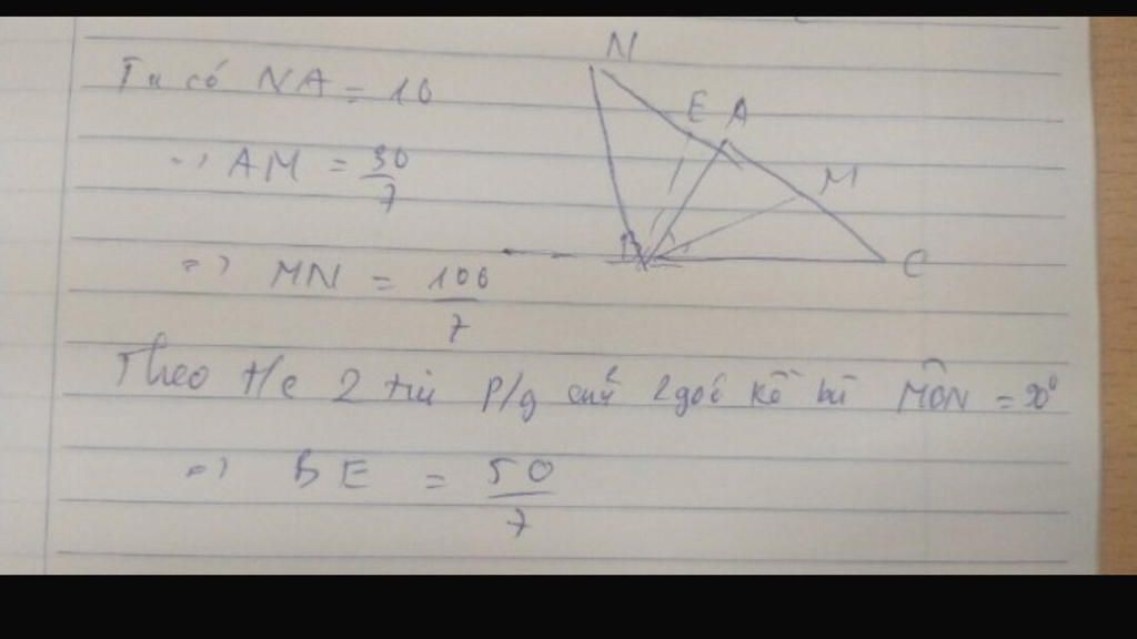 Toán Lớp 8: cho tam giác ABC có: AB=10cm, BC=25cm, AC=15cm. Đường phân giác trong và ngoài của góc B cắt AC thứ tự tại M, N. Tính độ dài đường trun toan-lop-8-cho-tam-giac-abc-co-ab-10cm-bc-25cm-ac-15cm-duong-phan-giac-trong-va-ngoai-cua-goc-b