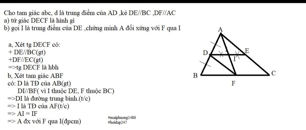 toan-lop-8-cho-tam-giac-abc-d-la-trung-diem-cua-ad-ke-de-bc-df-ac-a-tu-giac-decf-la-hinh-gi-b-go