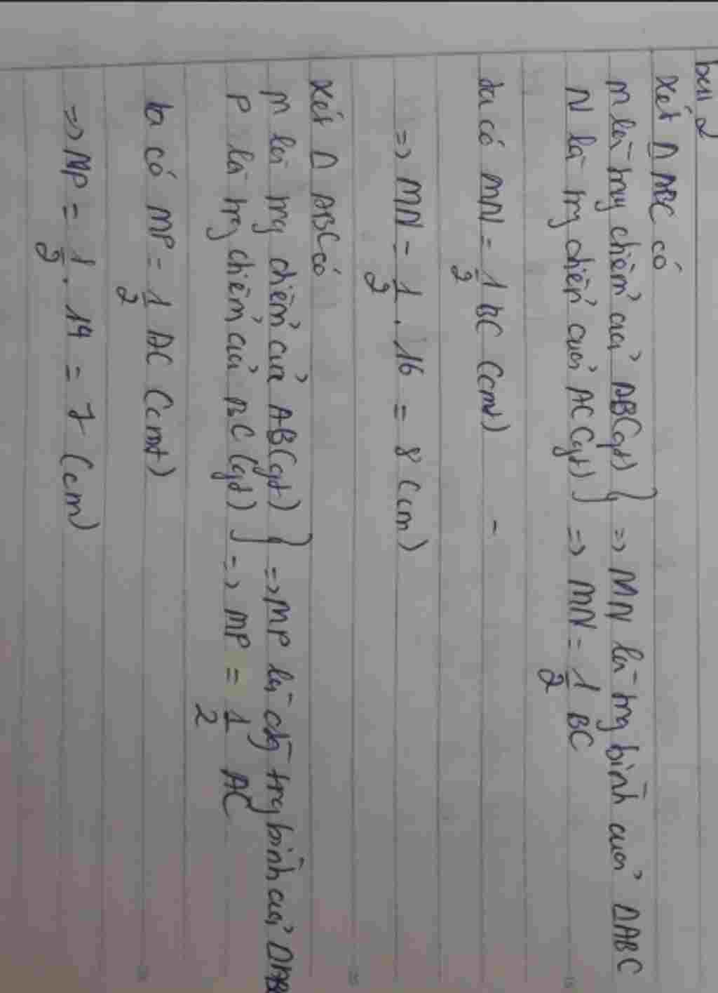 toan-lop-8-cho-tam-giac-abc-goi-m-n-p-theo-thu-tu-la-trung-diem-cac-canh-ab-ac-bc-tinh-chu-vi-cu