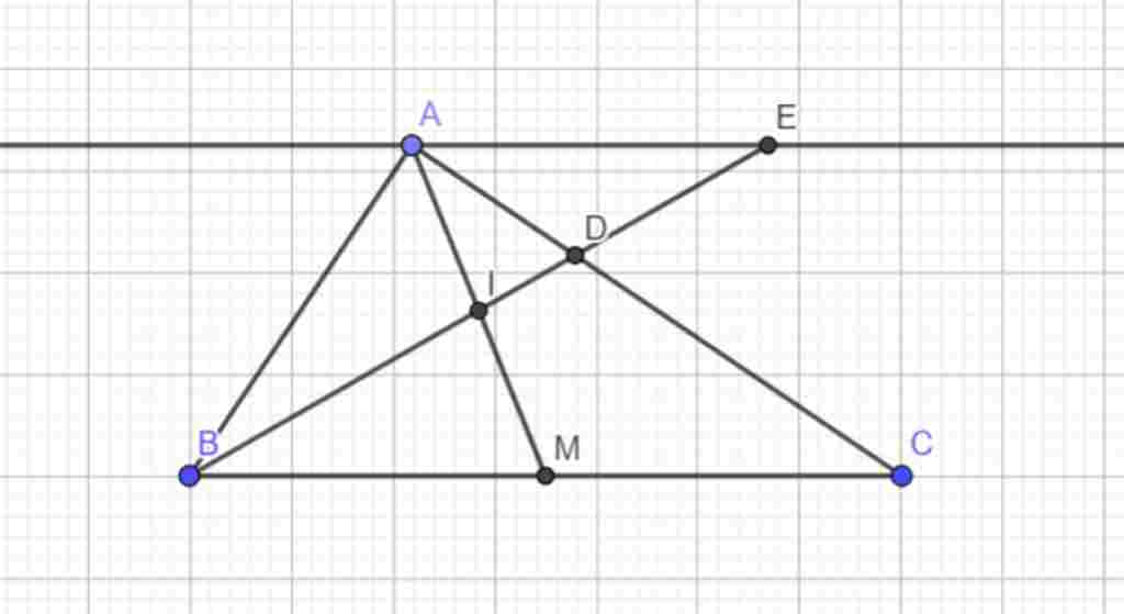 toan-lop-8-cho-tam-giac-abc-ve-duong-trung-tuyen-am-goi-i-la-trung-diem-am-d-la-giao-diem-bi-va