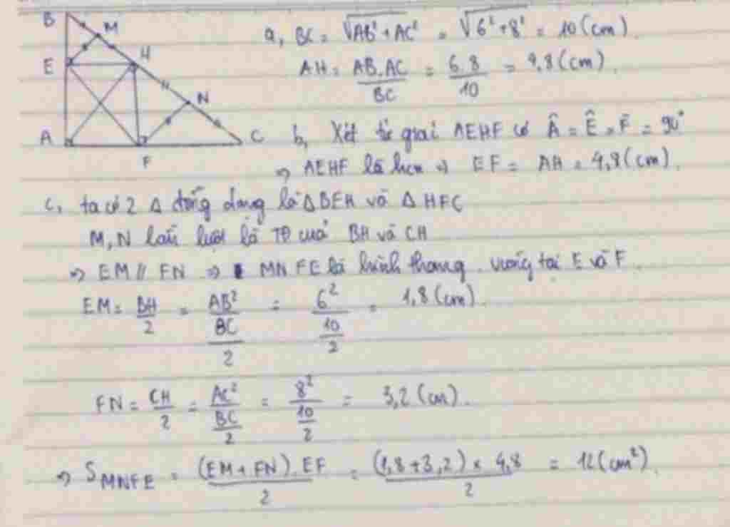 toan-lop-8-cho-tam-giac-abc-vuong-tai-a-ab-6cm-ac-8cm-duong-cao-ah-a-tinh-bc-ah-b-qua-h-ke-he-vu