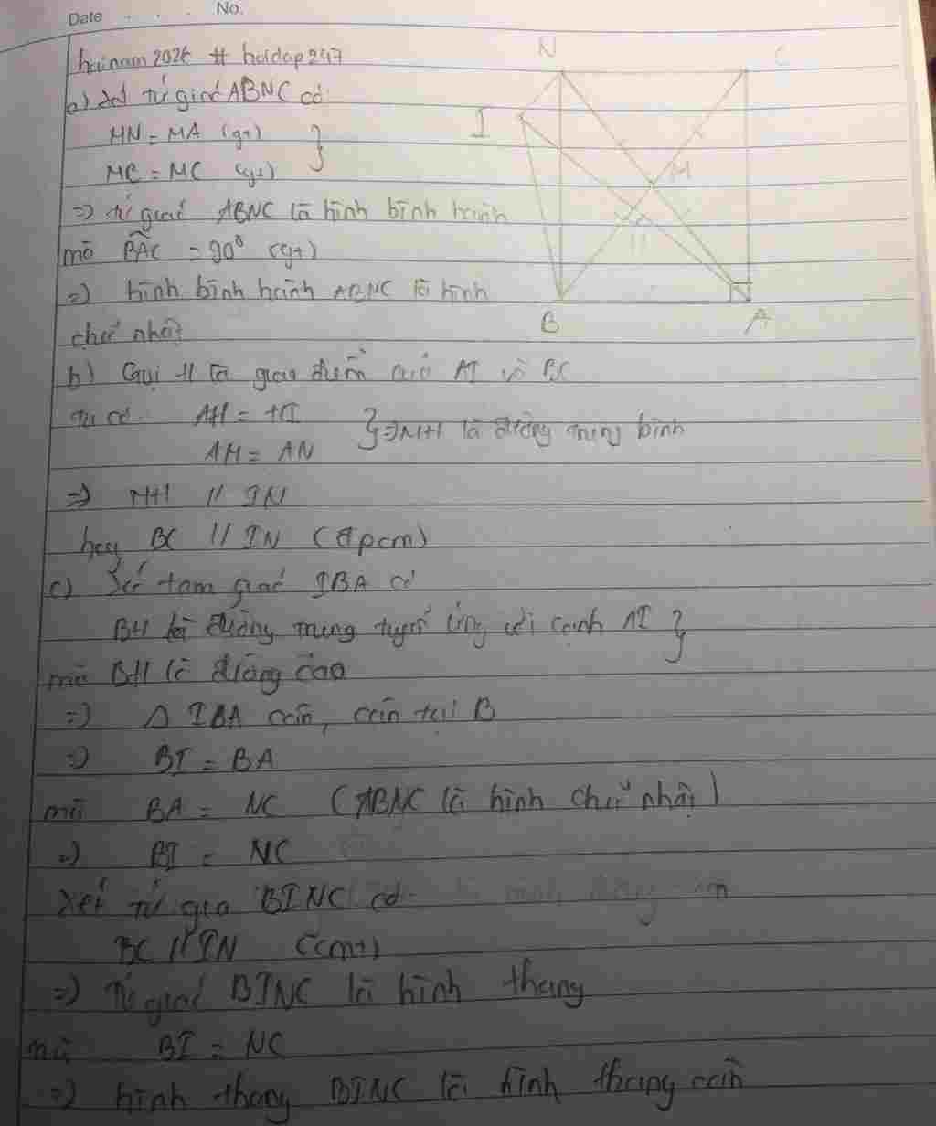 toan-lop-8-cho-tam-giac-abc-vuong-tai-a-ab-ac-trung-tuyen-am-tren-tia-doi-cua-tia-ma-lay-diem-n