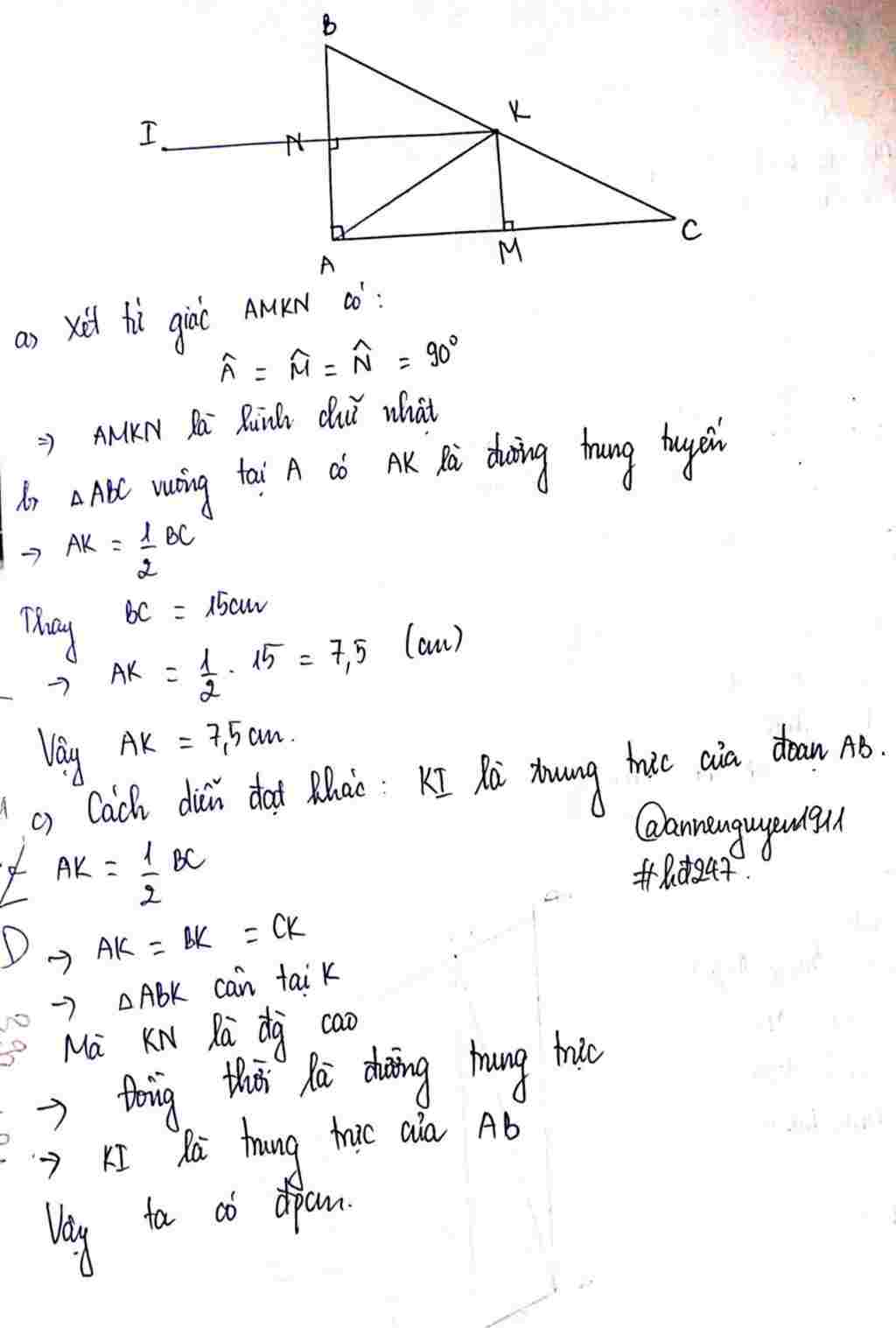 toan-lop-8-cho-tam-giac-abc-vuong-tai-a-k-la-trung-diem-cua-canh-bc-qua-k-ke-duong-thang-kn-vuon