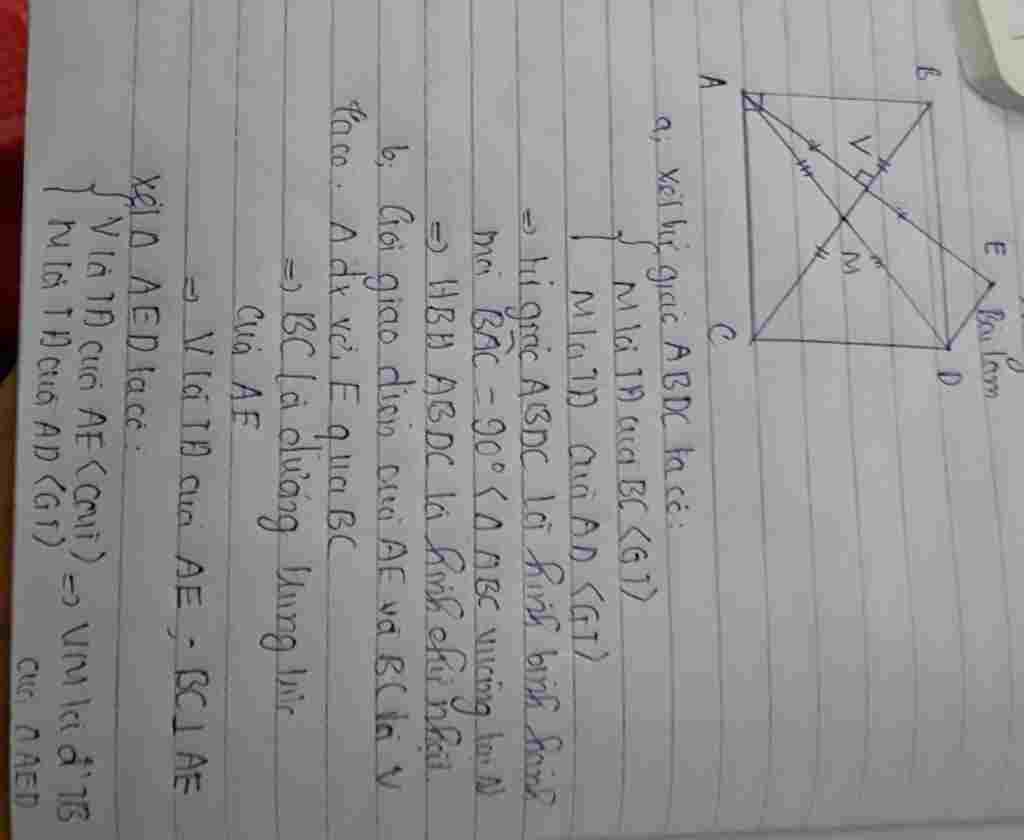 toan-lop-8-cho-tam-giac-abc-vuong-tai-a-m-la-trung-diem-cua-bc-lay-d-sao-cho-m-la-trung-diem-ad