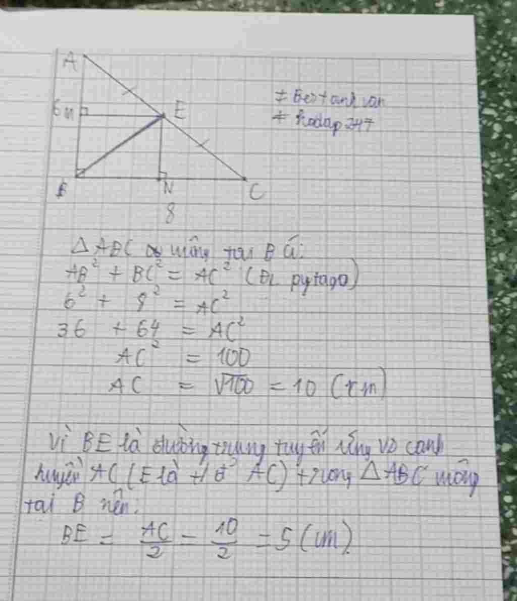 toan-lop-8-cho-tam-giac-abc-vuong-tai-b-co-ab-6cm-bc-8cm-trung-tuyen-be-ke-em-vuong-ab-en-vuong